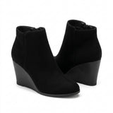 Paire de bottines compensées Héloïse noires