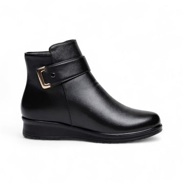 Aby - Bottines Fourrées Noires et Classes pour Femme