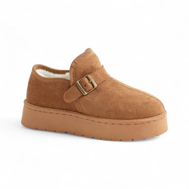 Firy - Bottes Chaussures Fourrées Femme Tendance et Confortable Daim