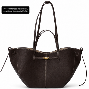 Liora – Grand Sac Cabas Femme Élégant en Cuir Grainé