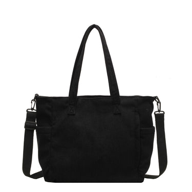 WILLA - Grand Sac à Main de Cour en Velours Côtelé