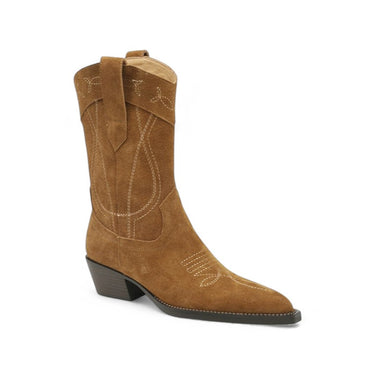 Suny - Santiag Basse en Daim avec Broderies Tendances