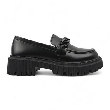 Komfortable britiske stil slip-on sko Kvinders lavskåret flad hæl studerende sko Forår Efterår Ny stil rund tå Polyurethan