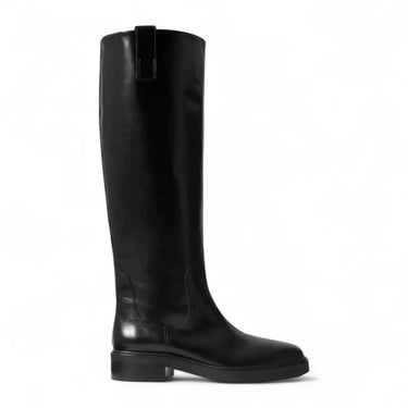 July - Bottes Cavalières Femme Cuir Lisse Véritable Élégante