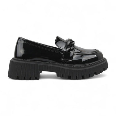 Komfortable britiske stil slip-on sko Kvinders lavskåret flad hæl studerende sko Forår Efterår Ny stil rund tå Polyurethan