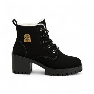 Sara - Bottes Basses Fourrées à Talon pour Femme
