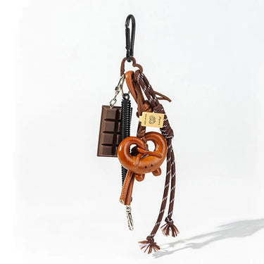 Porte-Clés Bretzel en Corde Tressée