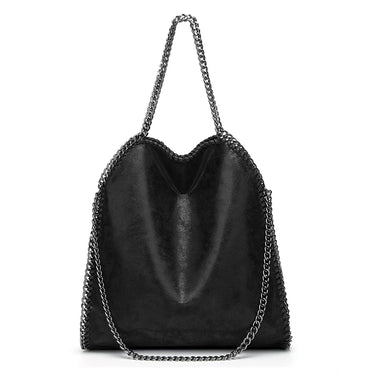 KONIE - Sac à Main en Cuir Souple avec Bandoulière à Chaîne