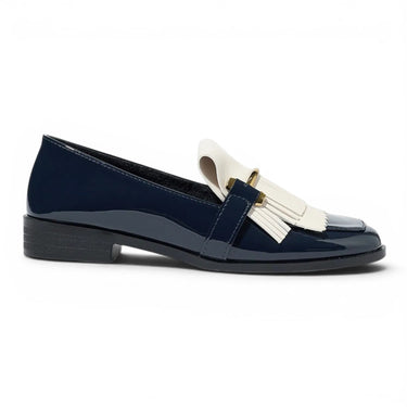 Erelia – Mokassins Damen Lack Fransen Elegant
