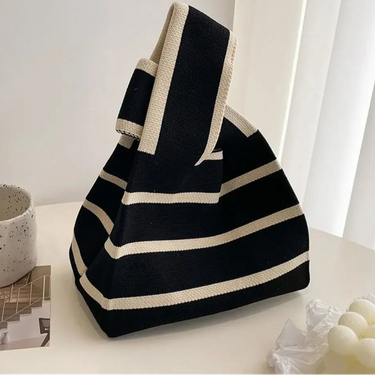 FAYA - Petit Sac à Main en Toile à Noeud