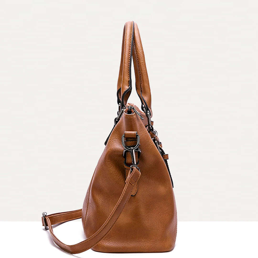 Ohodhmnu Sac Bandoulière Femme Rétro – Cuir Synthétique Souple, Grande Capacité, Style Vintage Décontracté