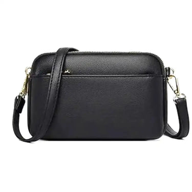 AMANDA - Bolso de mano pequeño multipocket de cuero