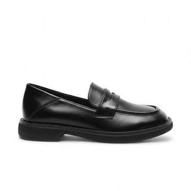 Luksus Sort Læder Kvinder Loafers Platform Slip on Sko til Kvinder 2024 Forår Britiske Afslappede Flade Sko Kvinder Lave Hæle 43