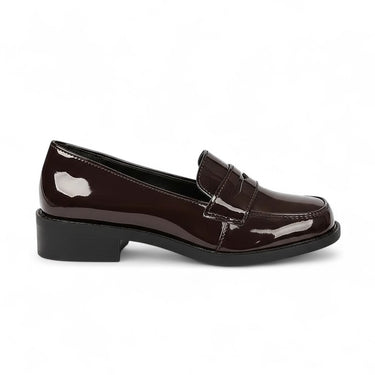 Ava - Mocassin en Cuir Brillant à Talon