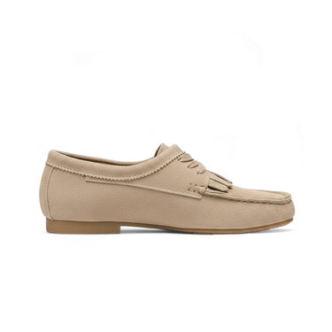 AIYUQI 2025 Kvinders Loafers Cow Suede Square Toe Flat Sko Til Kvinder Stor Størrelse Lav Mund Blød Sål Kvindelige Mokkasiner