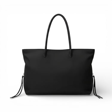 Koreanischer Stil Große Kapazität Mehrschicht Nylon Tragetasche Schwarz Minimalistische Schulter Handtasche Computer Tasche Reise Aufbewahrungstasche