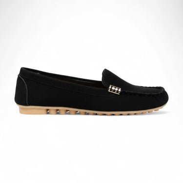 Iris - Moccasins Dame Blød Skridsikker og Detaljeret Spænde Elegant