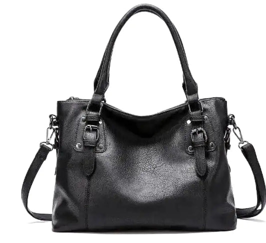 Sac à main bandoulière en cuir de vachette Sylvain Lefebvre NOIR
