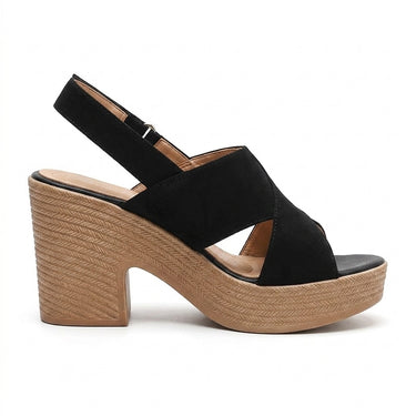 Alvo - Sandale Compensée Femme Talon Bloc