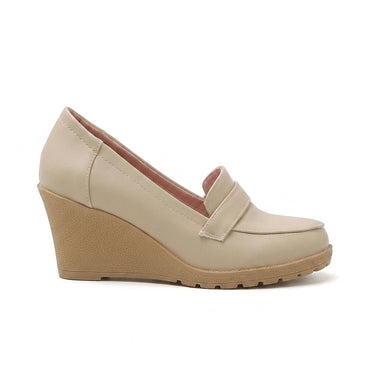 Penny – Mokassins mit Keilabsatz Damen aus Leder