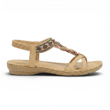 Higg - Flache Sandale Damen Knöchelriemen