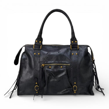 DARYA - Grand Sac à Main de Cours en Cuir Vintage