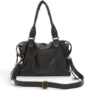 RAQUEL - Sac à Main de Cours Bandoulière en Cuir Rigide