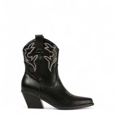 Lysa - cowboy boots låg dam med klack i cowboy stil