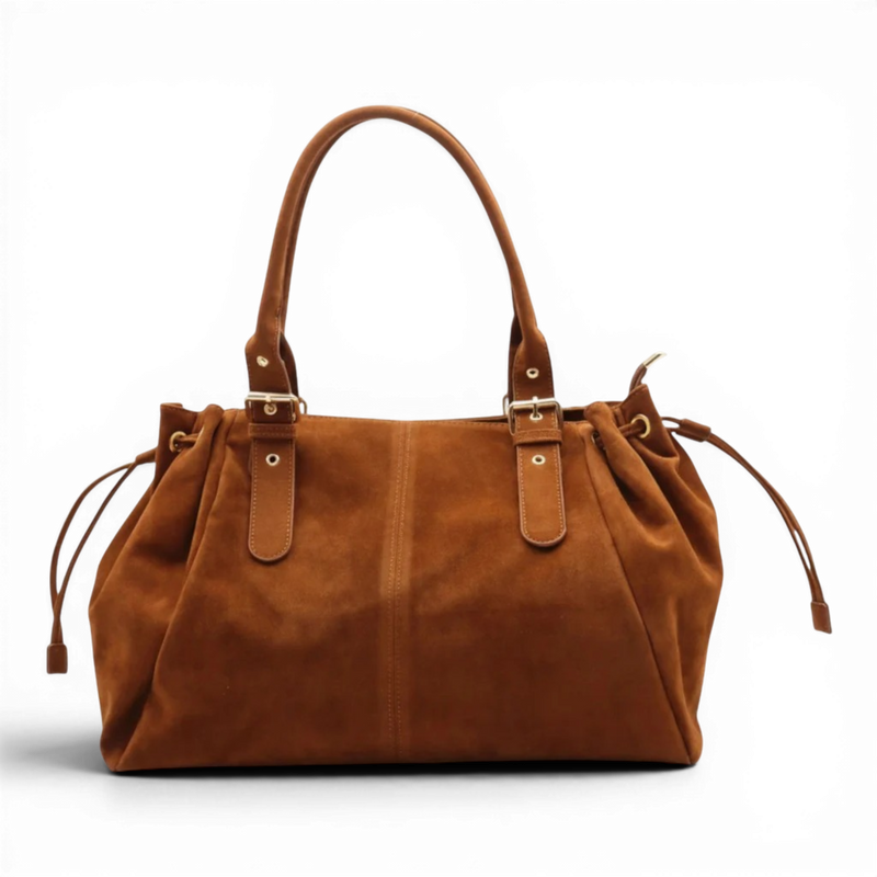 EYNA XL Suède - Sac à Main Cours en Suède Large