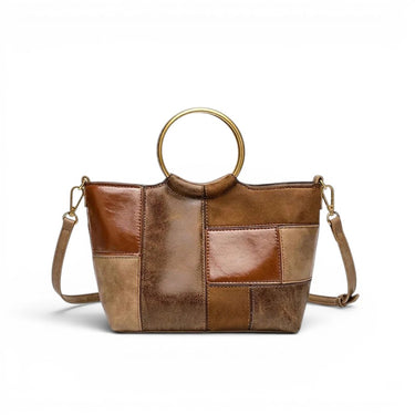 Sienna – Sac à Main de Cours Femme en Cuir Patchwork