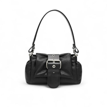 "HAZEL - Pequeño bolso de mano de cuero con hebilla"