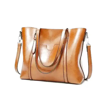 MANON - Large Hand Bag Shoulder in Leather Multipockets