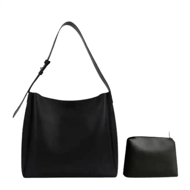 MELPOMENE - Sac à Main Epaule Grande Capacité en Cuir avec Pochette