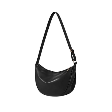 JENNY - Handtasche Halbmond Luxus aus glattem Leder