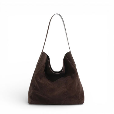 Oversized Wildledertasche Frau Lässige Tragetasche Geräumige Schulter Handtasche Luxus Weiche Matte Echte Taschen Winter Warme Tasche Neu In